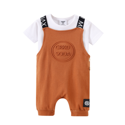 Brock 2pce Overall Set Cinnamon