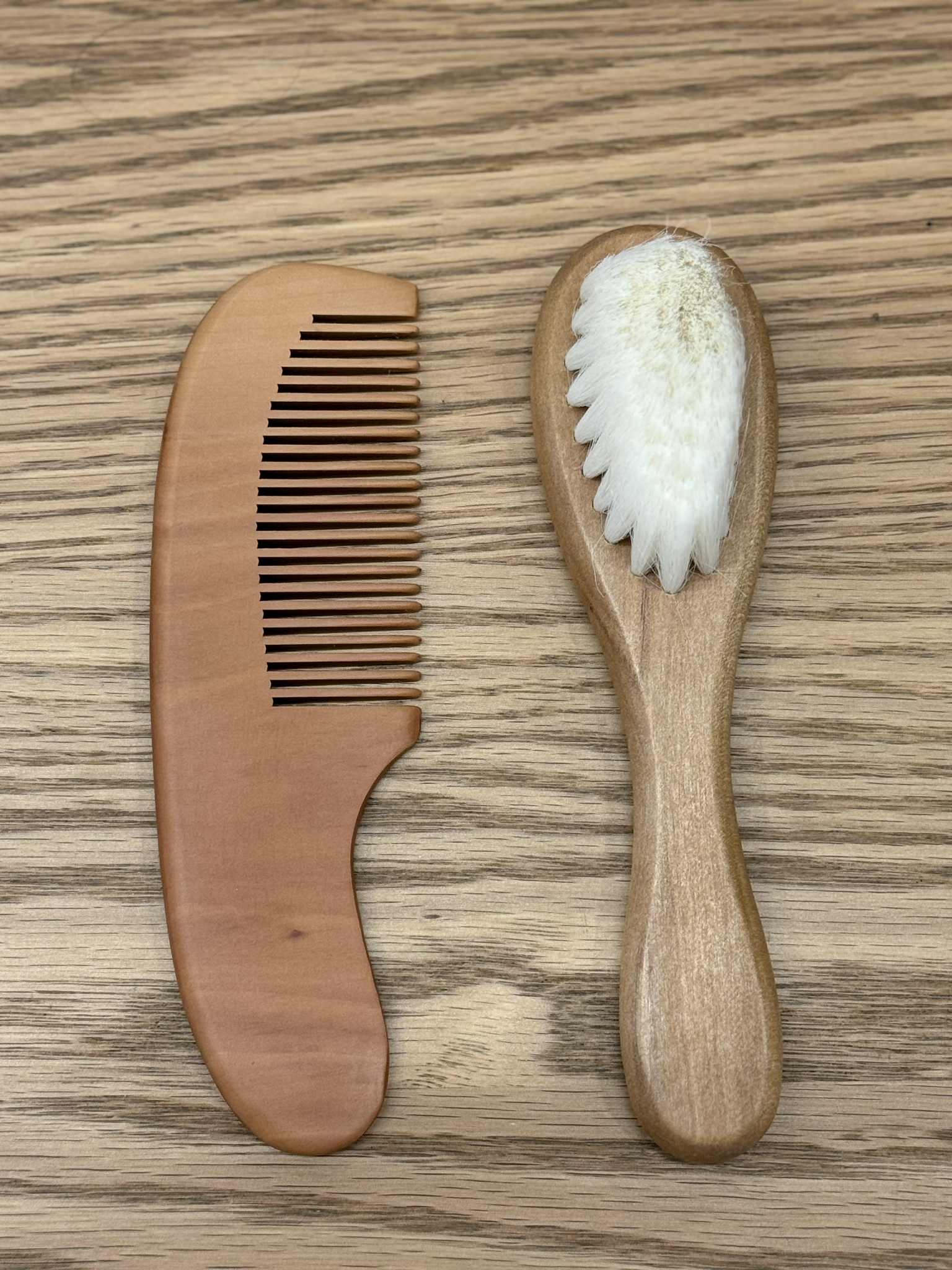 Wooden Brush & Comb Set