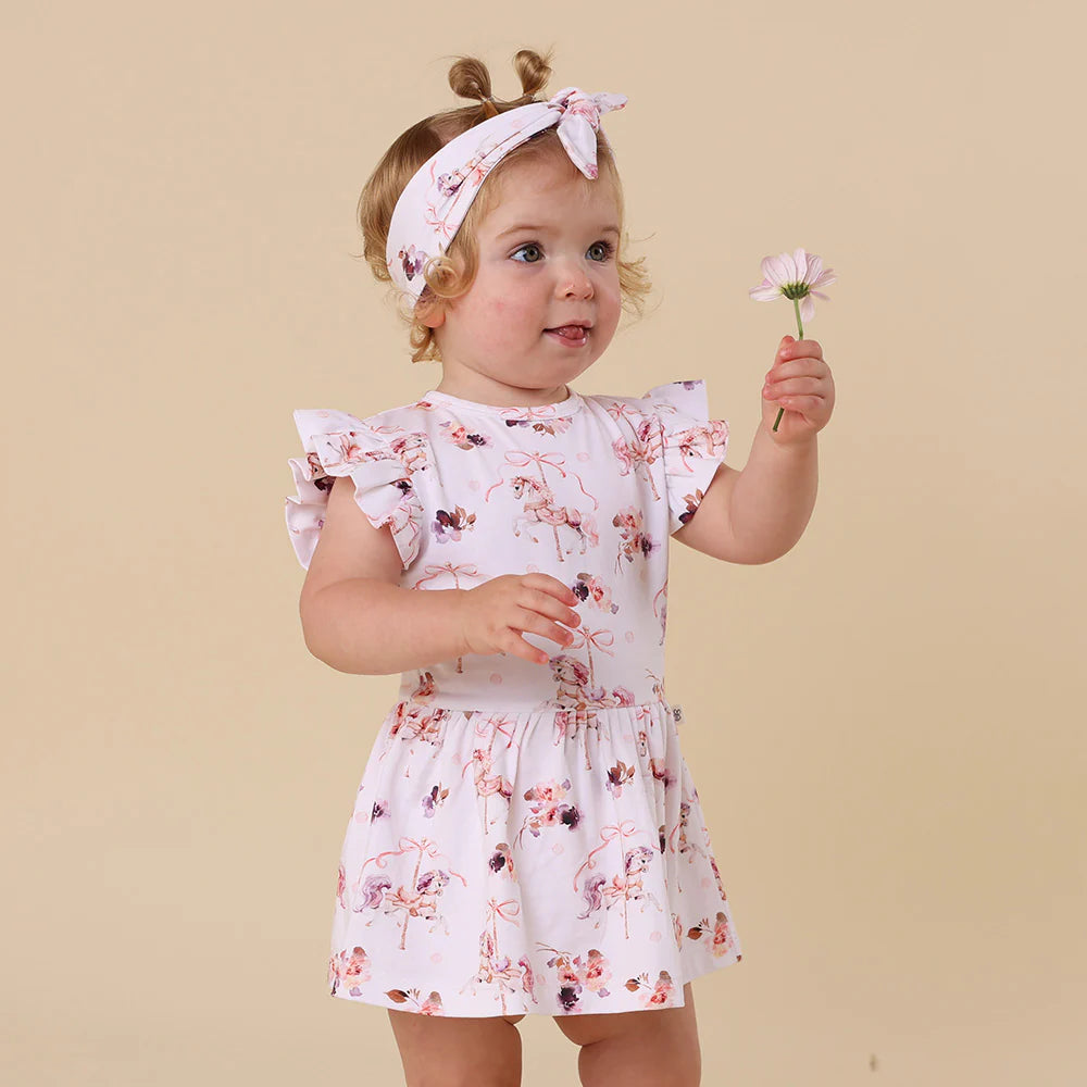 Carousel Short Sleeve Organic Dress