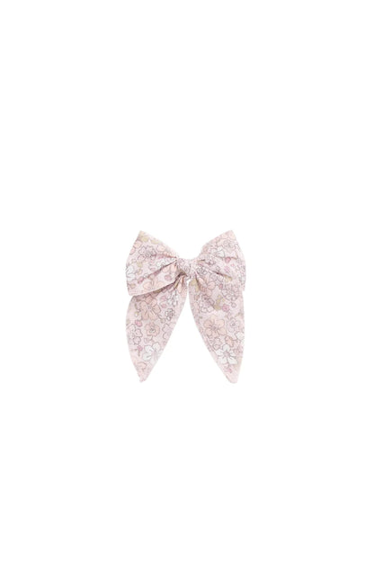 Organic Cotton Voile Bow - Chloe Mauve