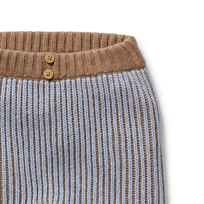 Coco Blue Speckle Organic Knitted Legging