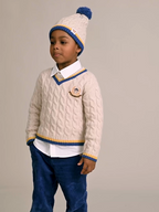Cable Stripe Beanie