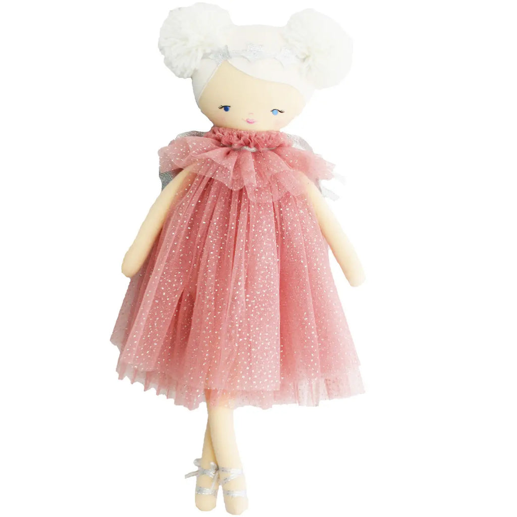 Ava Angel Doll Blush Silver