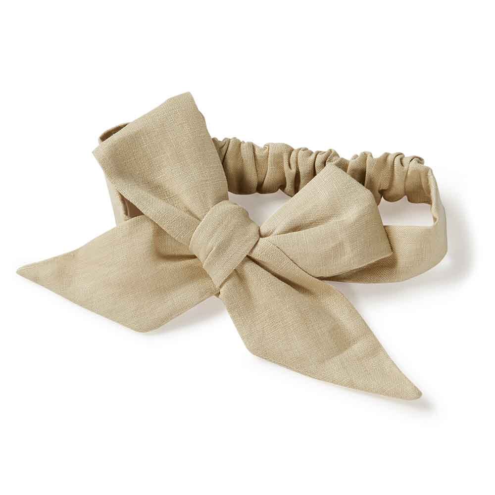Pre-Tied Linen Bow - Baby & Toddler