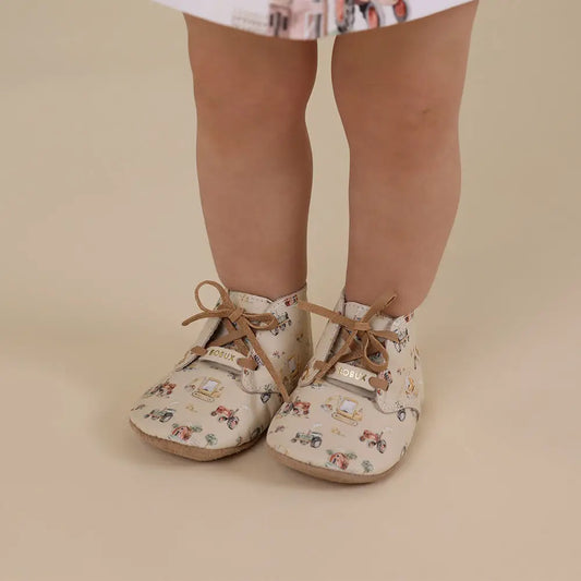 Diggers & Tractors Lace Up Shoes