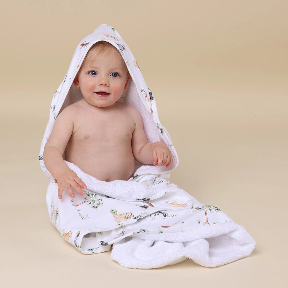 Dog Park Organic Hooded Baby Towel