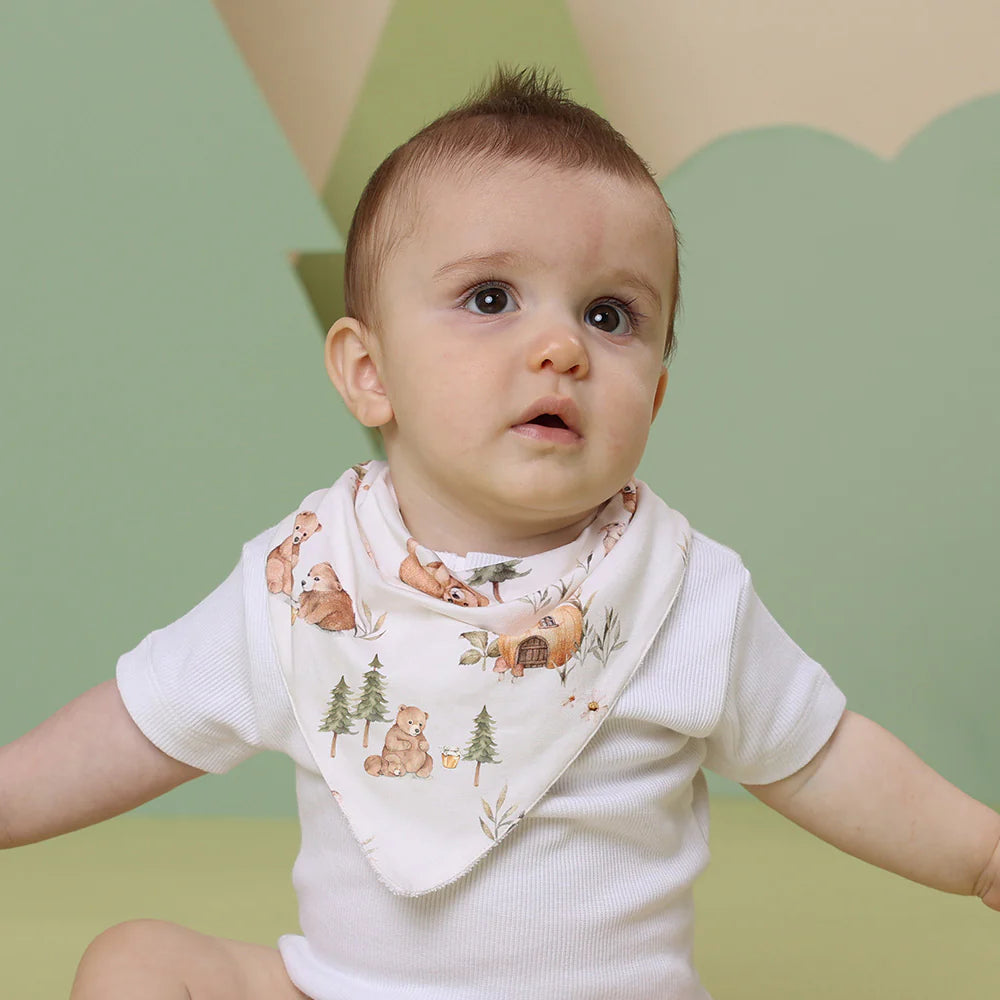 Bears Organic Dribble Bib