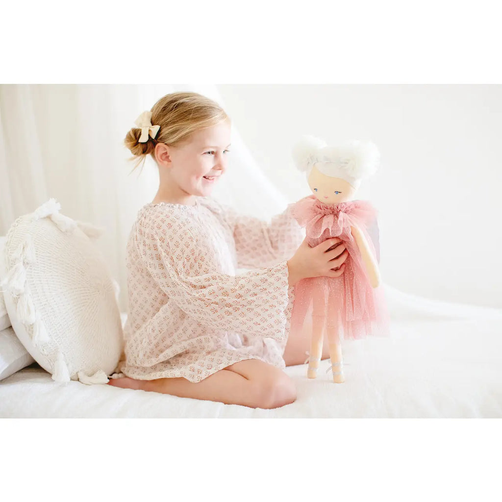 Ava Angel Doll Blush Silver