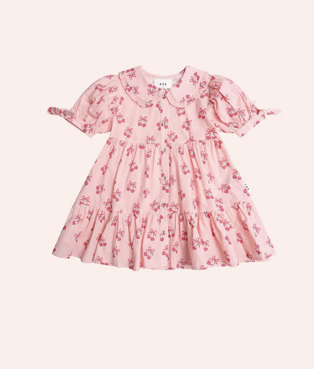 Cherry Pie Tiered Smock Dress