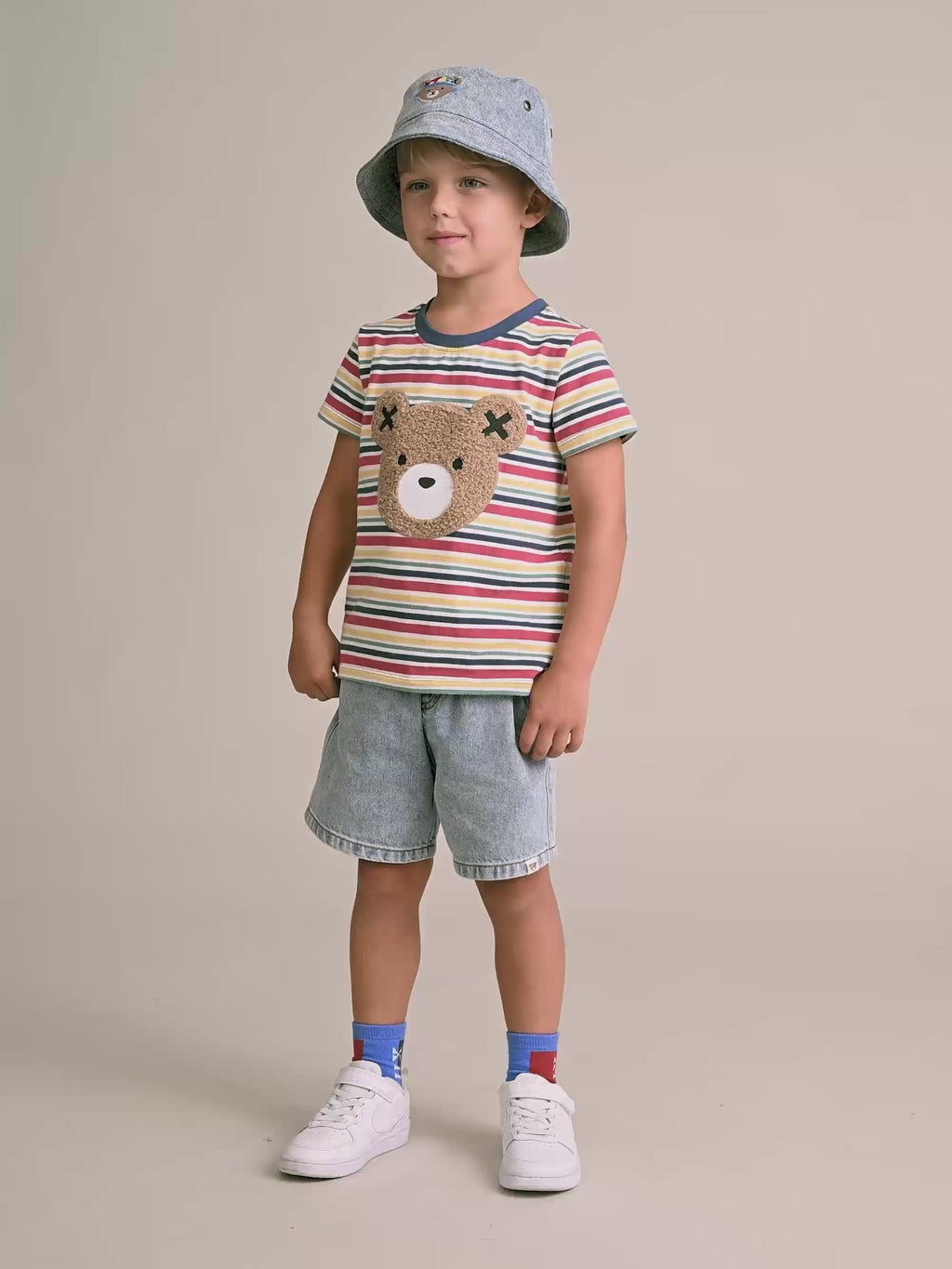 Furry Huxbear Vintage Stripe