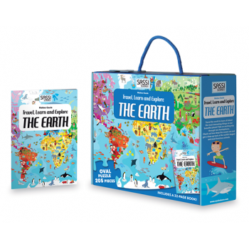 Travel Learn and Explore Puzzle & Book Set - The Earth