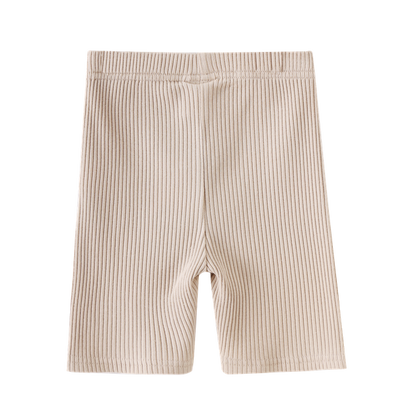 Ellie Embossed Shorts Beige