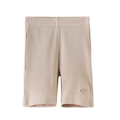 Ellie Embossed Shorts Beige