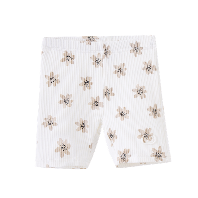 Ellie Embossed Shorts Cream Print