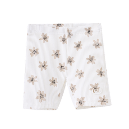 Ellie Embossed Shorts Cream Print