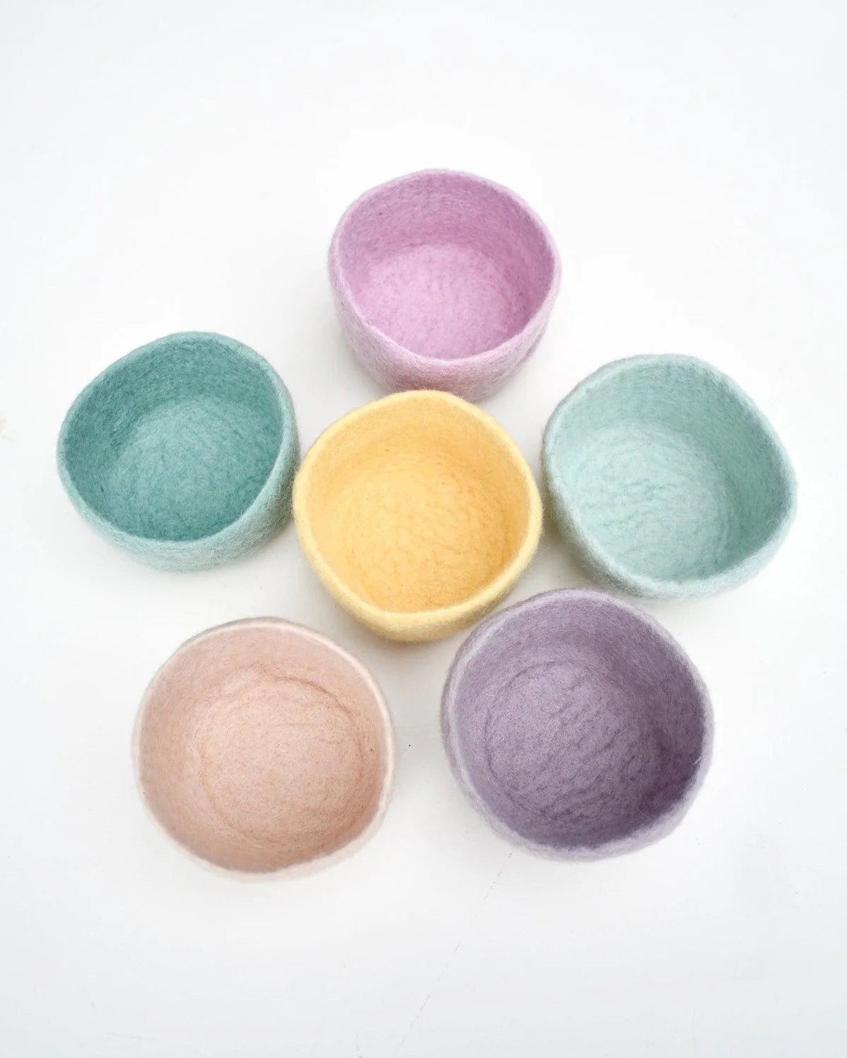 Felt Big Bowls Pastel - Assorted