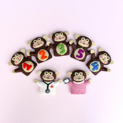 Five Little Monkeys, Finger Puppet Set