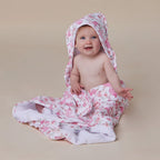 Flamingos Organic Hooded Baby Towel