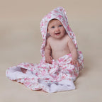 Flamingos Organic Hooded Baby Towel