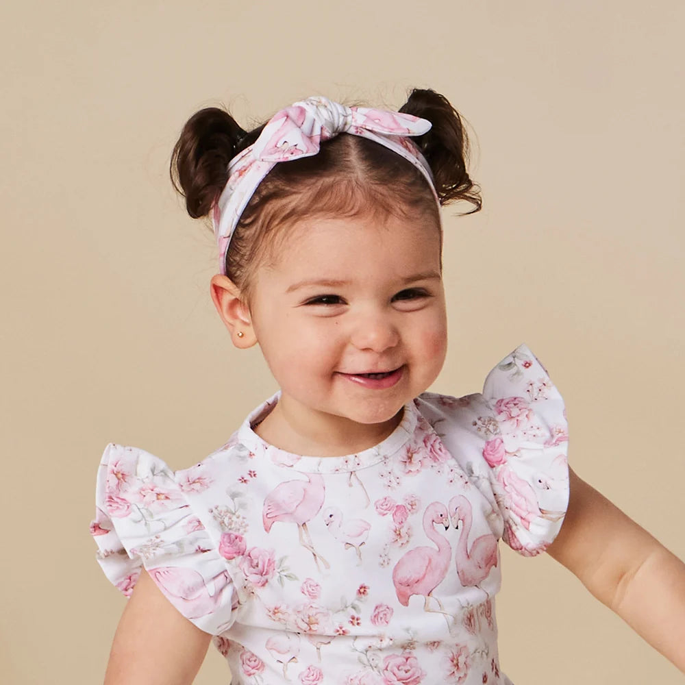 Flamingos Organic Topknot