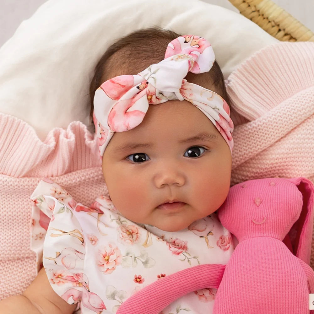Flamingos Organic Topknot