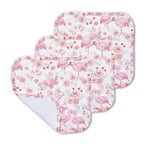 Flamingos Organic Wash Cloths - 3 Pack