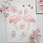 Flamingos Frill Snuggle Bib