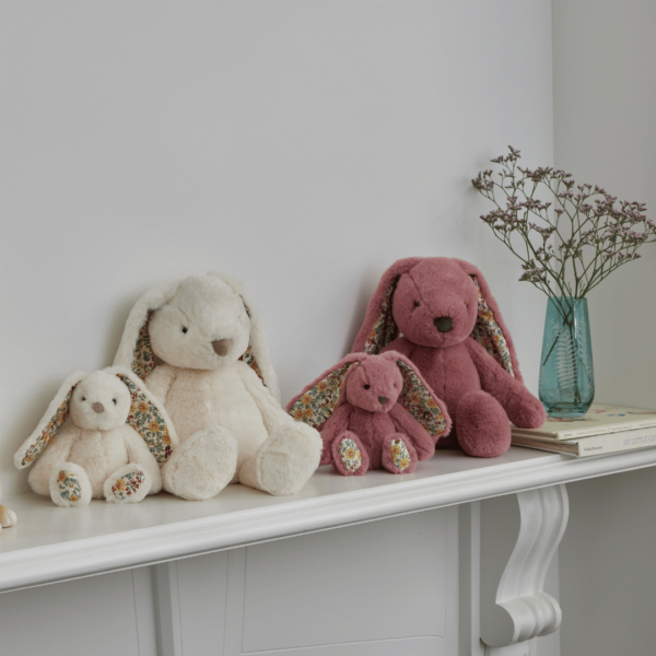 Floral White Bunny -Small