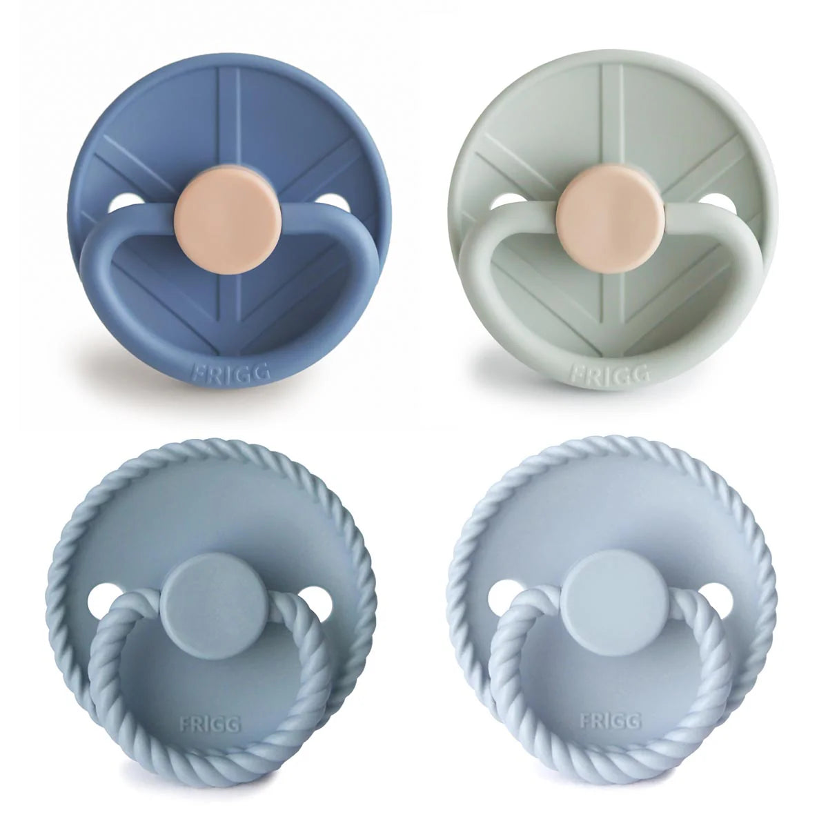 FRIGG Multi Pacifier 4 Pack Silicone - Assorted