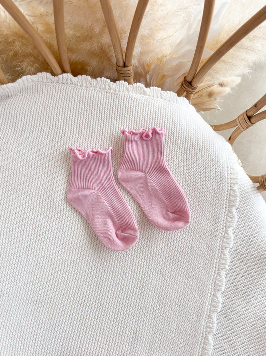 Pink Socks Frill