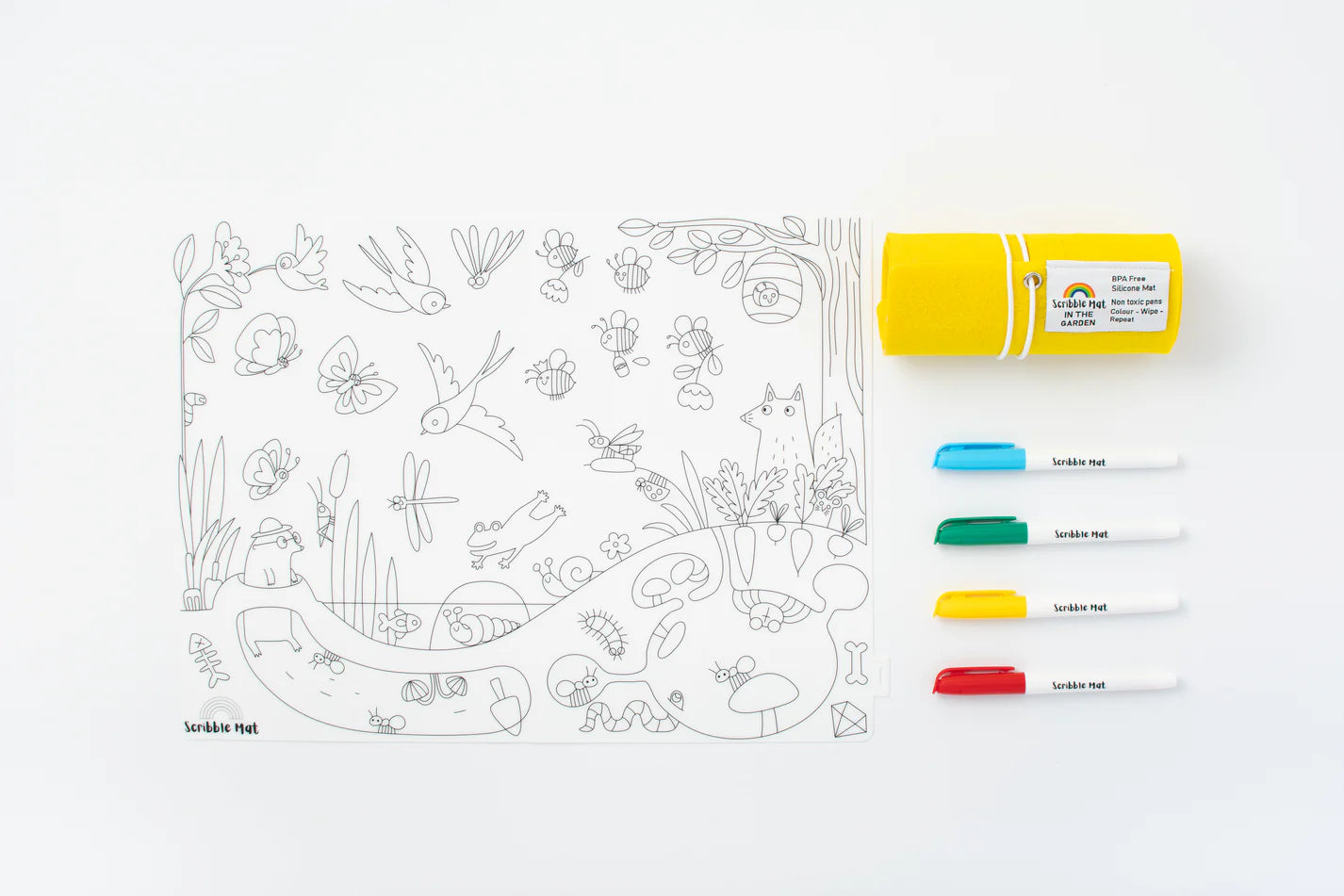 Scribble Mat - In The Garden