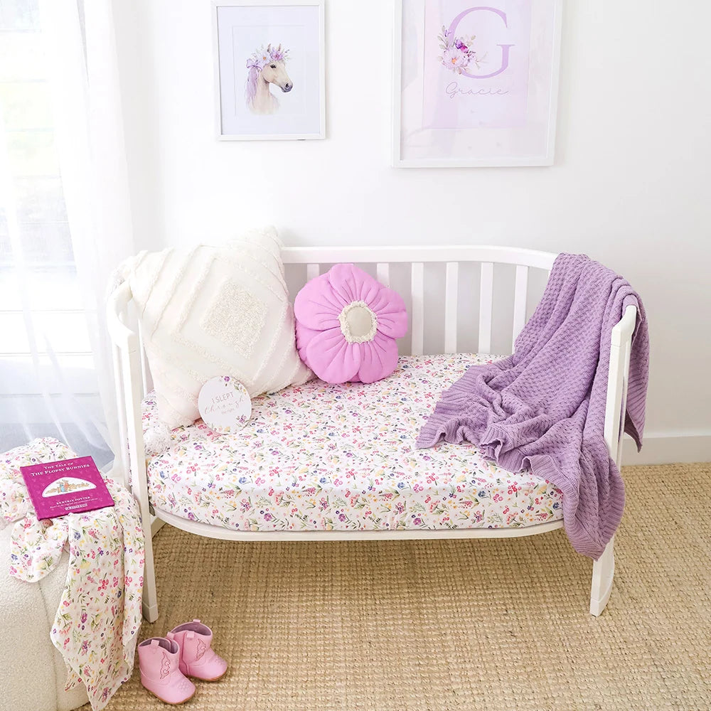 Gracie Organic Fitted Cot Sheet