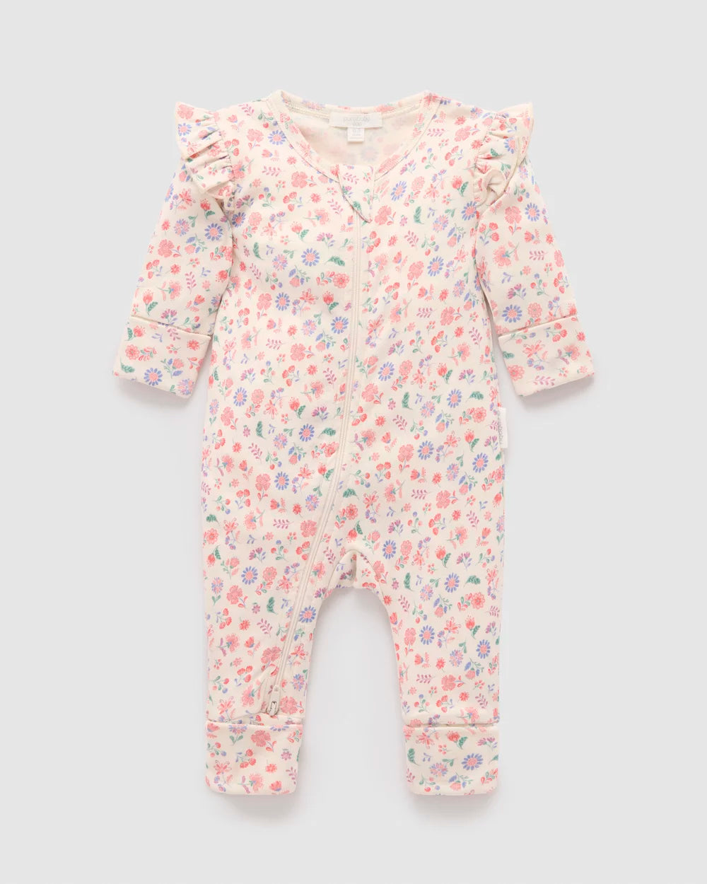Floral Printed Zip Growsuit