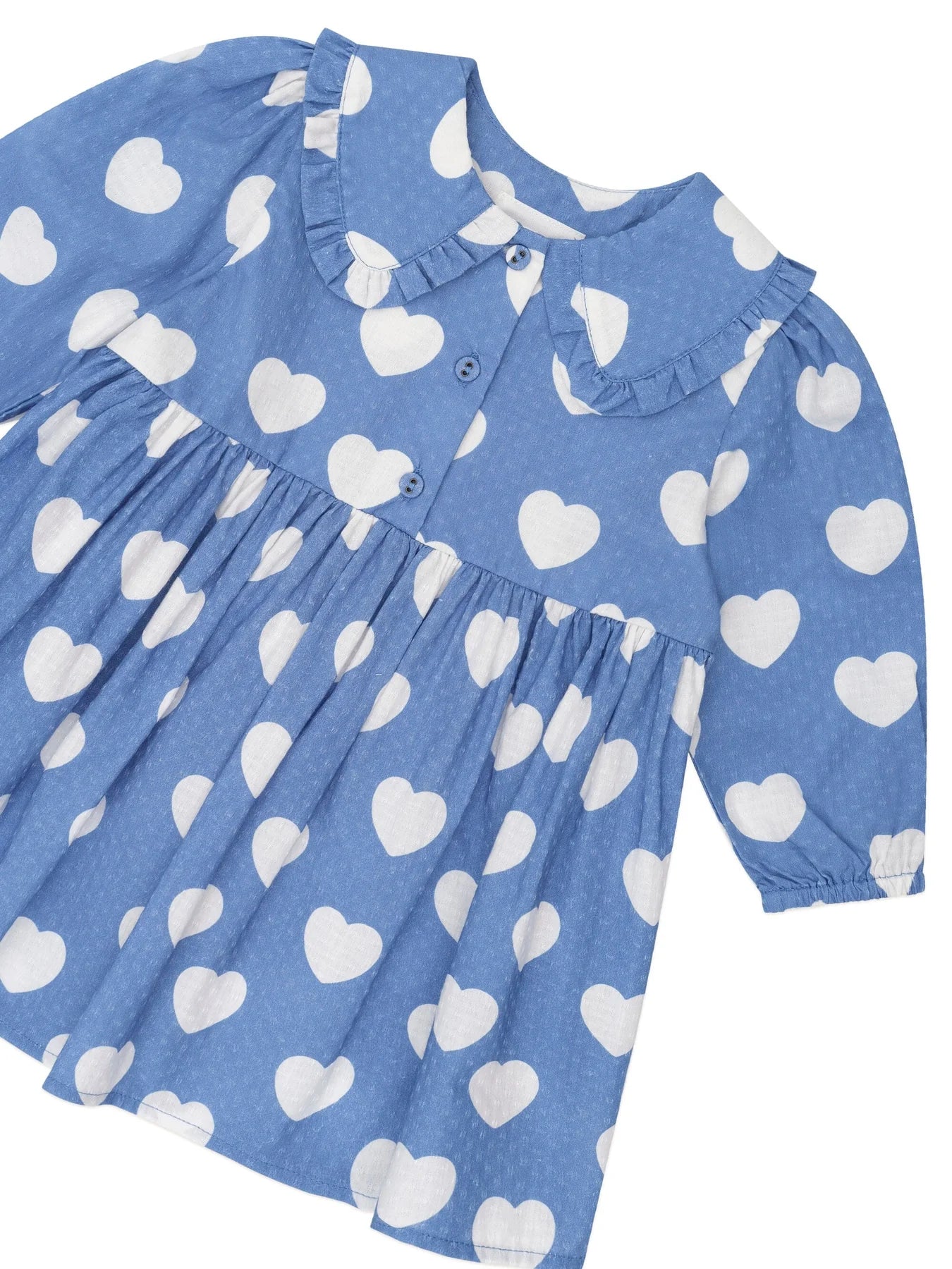 Frill Heart Collar Dress