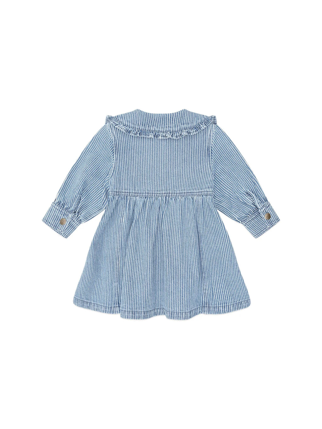 Vintage Bow Collar Denim Dress