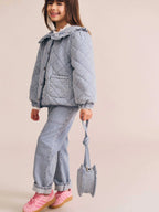 Vintage Bow Paperbag Denim Pant