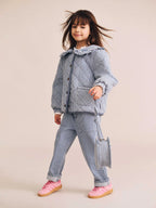 Vintage Bow Paperbag Denim Pant