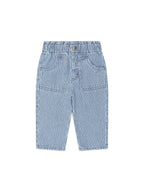 Vintage Bow Paperbag Denim Pant
