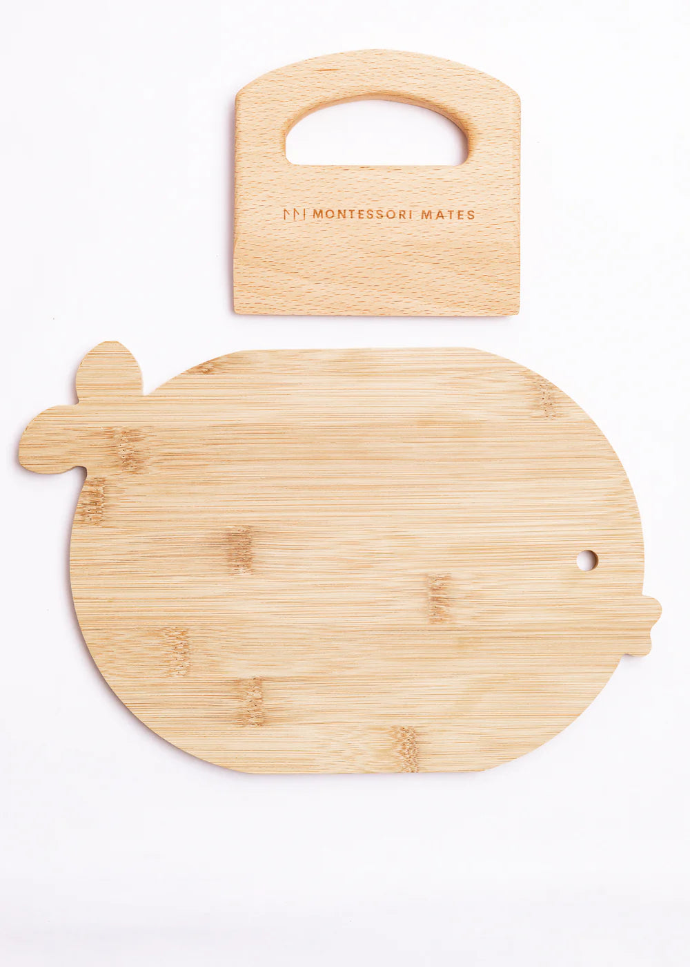 Wooden Kids Cutting Board & Knife Set