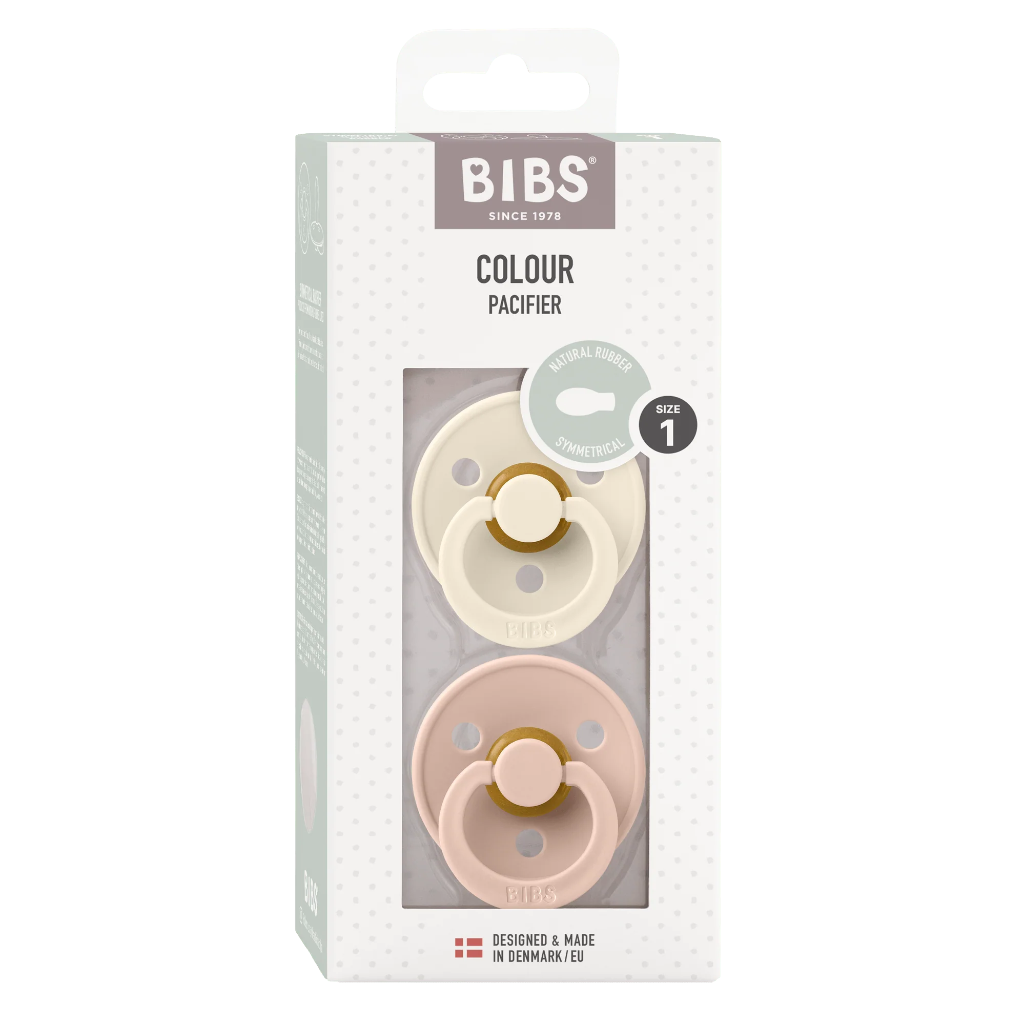 BIBS Ivory/Blush Symmetrical, Latex (2pk)
