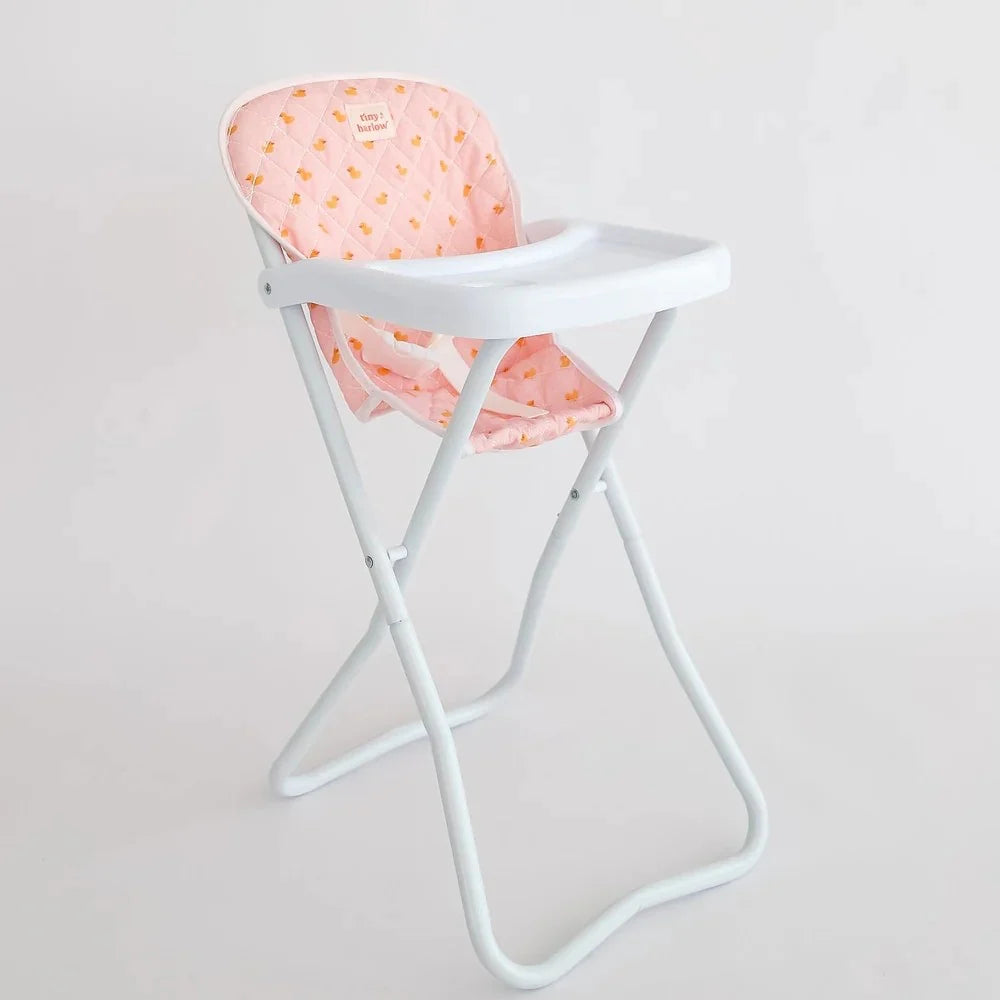 Doll Highchair - Pink Ducky