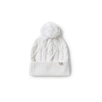 White Organic Baby Knit Beanie