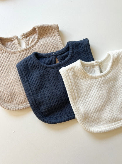 Knitted Plain Bib - Assorted