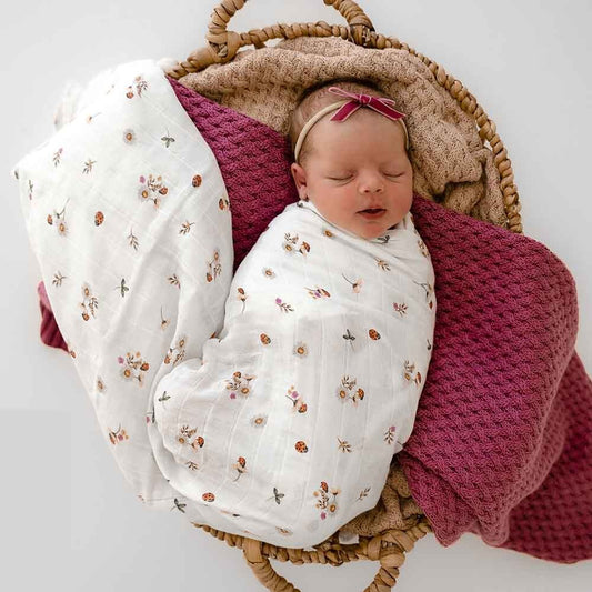 Ladybug Organic Muslin Wrap