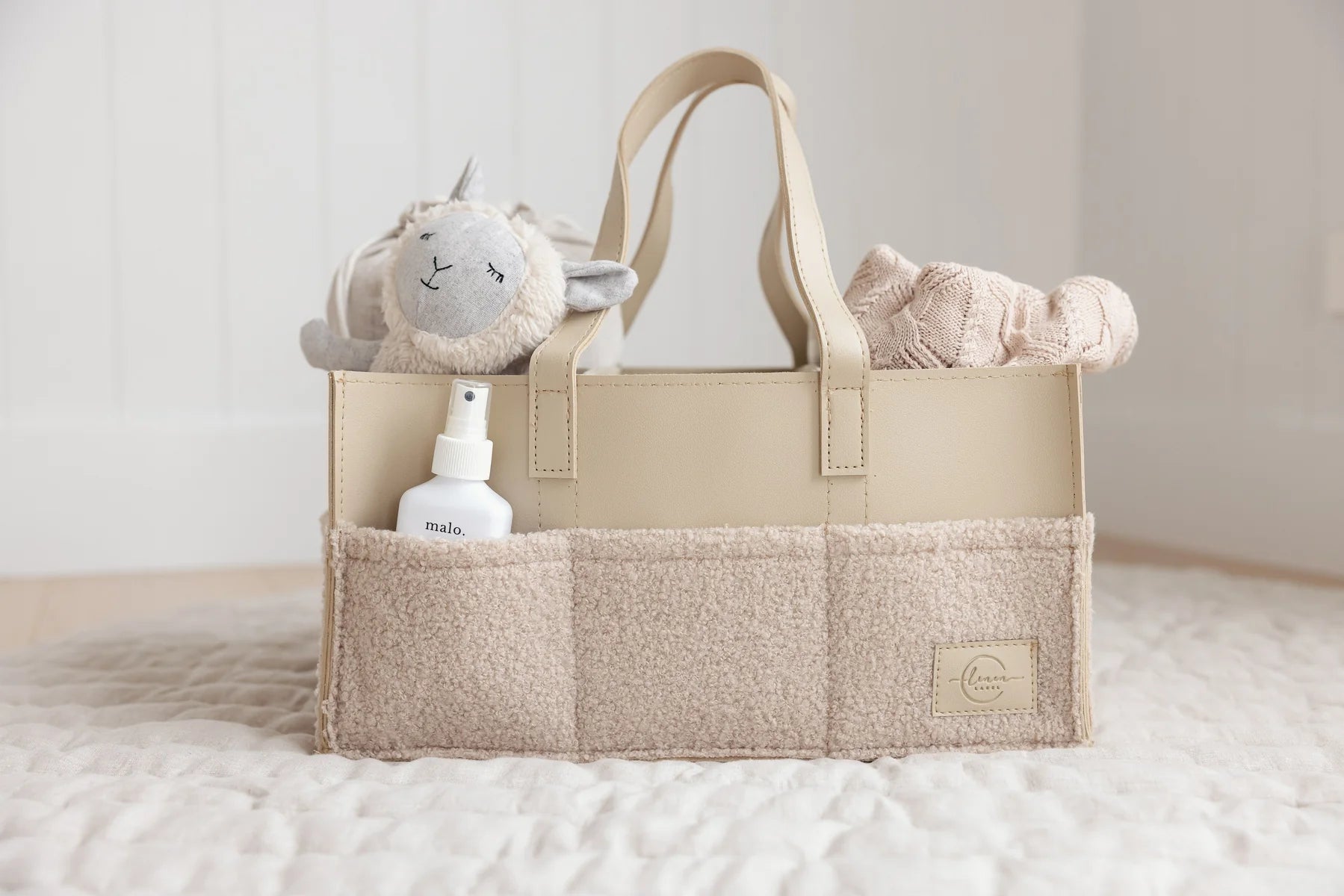 Nappy Caddy Luxe Range - Nude