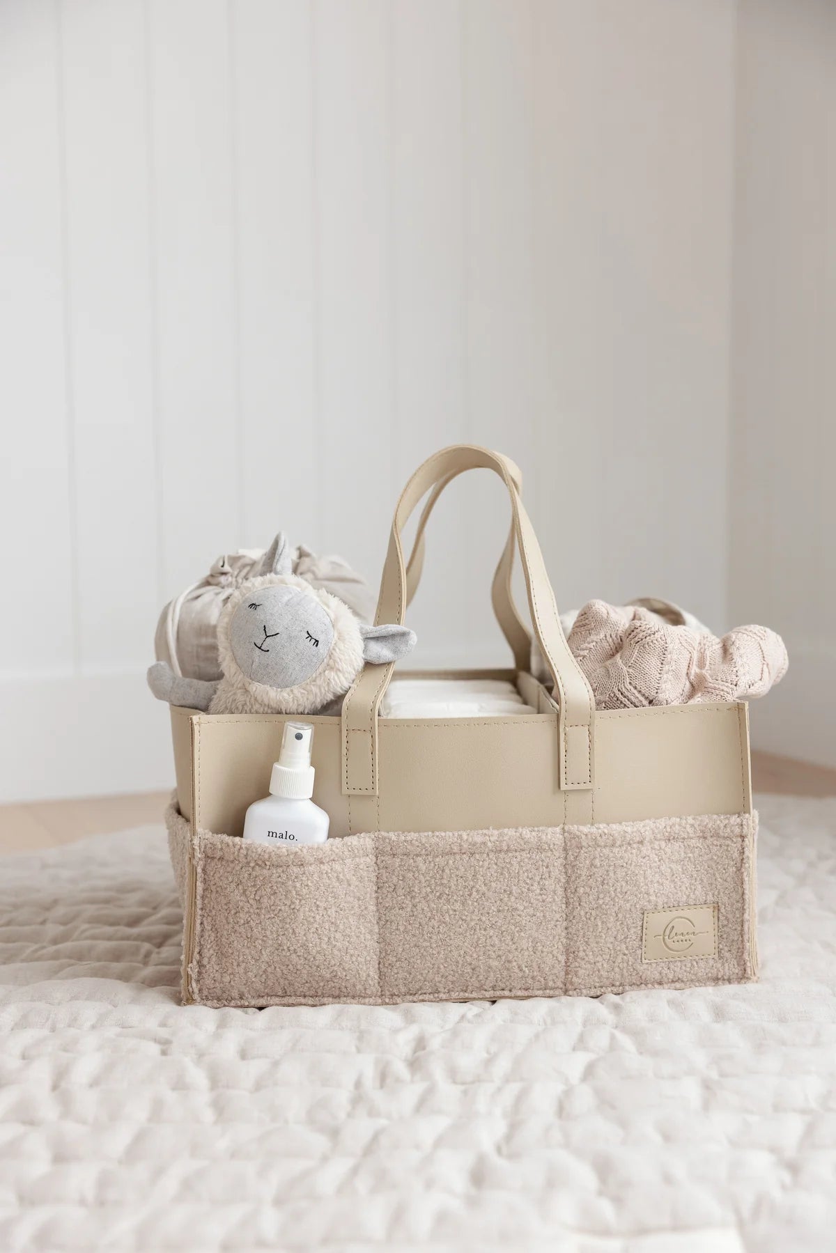 Nappy Caddy Luxe Range - Nude