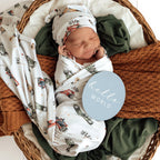 Little Racers Organic Jersey Wrap & Beanie Set