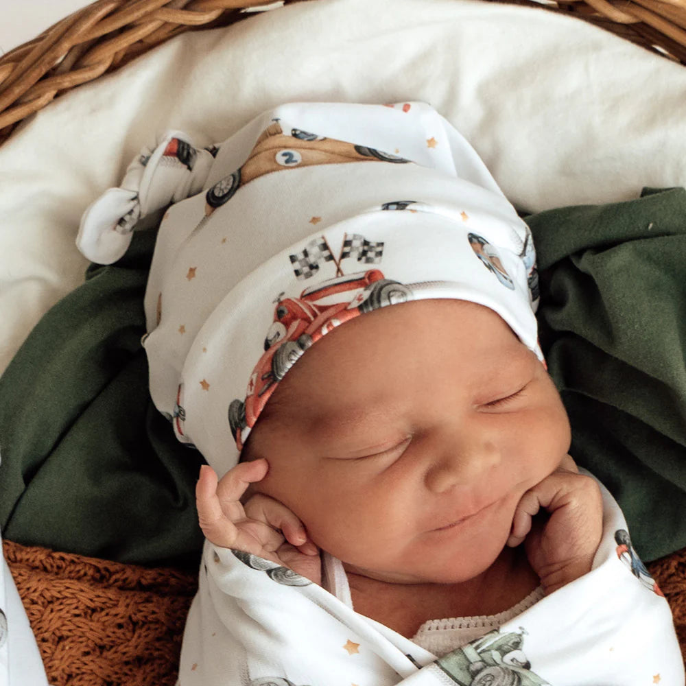 Little Racers Organic Knotted Beanie