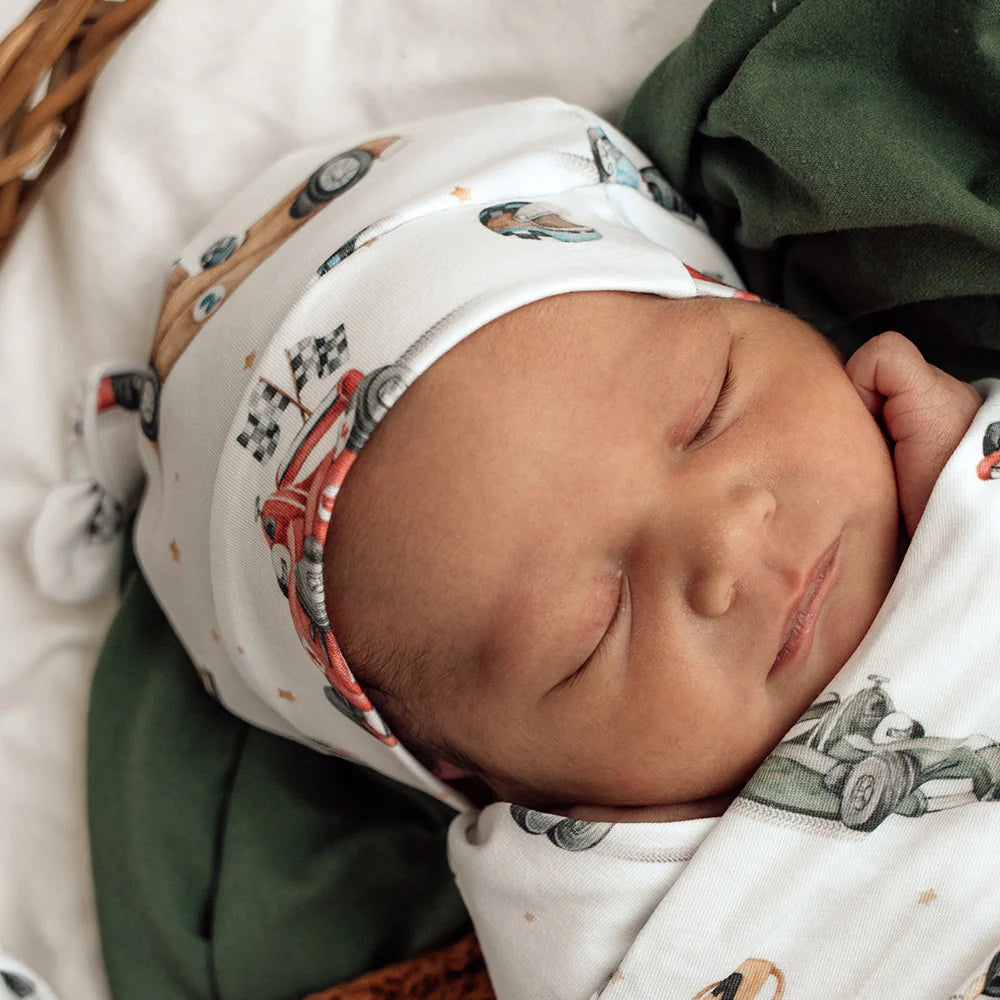 Little Racers Organic Knotted Beanie