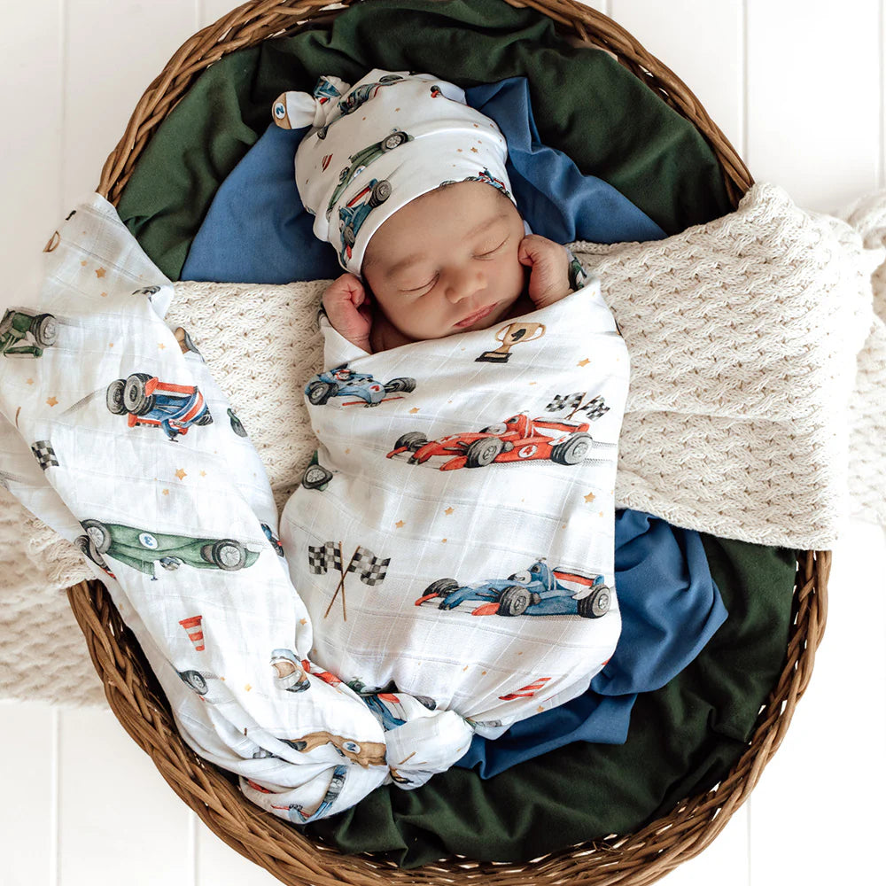 Little Racers Organic Muslin Wrap
